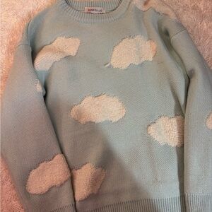 Light Blue Cloud Sweater